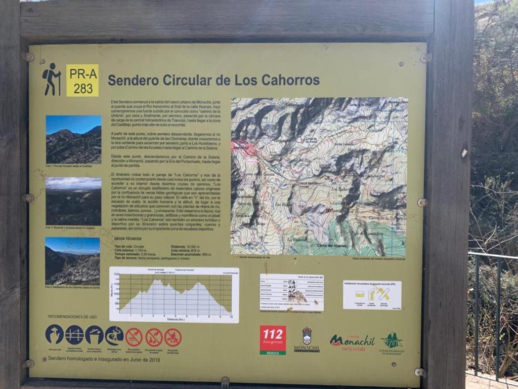 Apartamento Penas Blancas, Junto A Ruta De Los Cahorros, Monachil. Exteriér fotografie